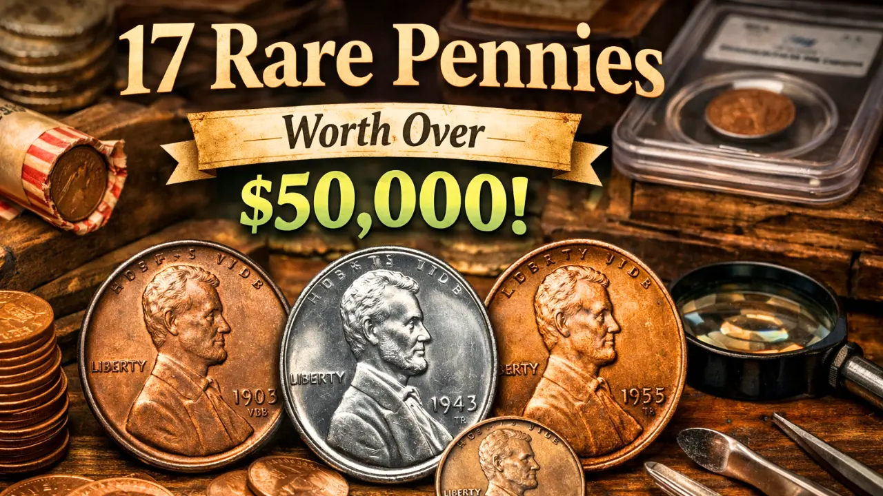 17 Rare Pennies Worth Over $50,000
