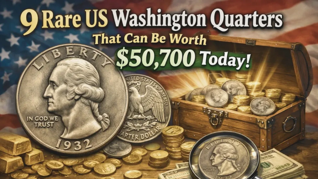 9 Rare US Washington Quarters That Can Be Worth $50,700 Today