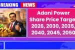 Adani Power Share Price Target 2026, 2030, 2035, 2040, 2045, 2050