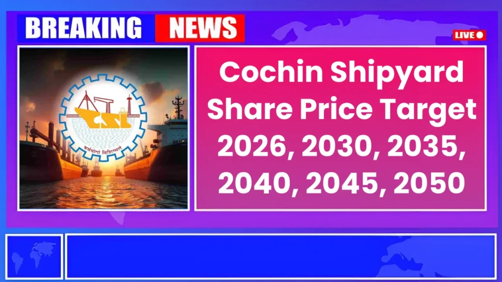 Cochin Shipyard Share Price Target 2026, 2030, 2035, 2040, 2045, 2050